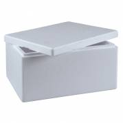 Termokasse, ABENA Cater-Line, 59,5x39,5x22,5cm, 30 l, hvid, EPS, med l&Atilde;&yen;g, 1/1 GN