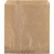 Brødpose, 17x14cm, brun, papir, uden rude
