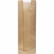 Rudepose, 16x45,5x7cm, 35 g/m2, brun, papir, med rude, med sidefals