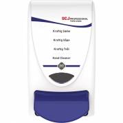 Dispenser, SCJ Professional Cleanse Light, 1000 ml, hvid, plast, manuel, med bl&Atilde;&yen; knap,1,0 ml pr. dosering