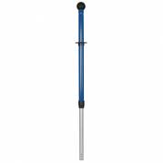 Teleskopskaft med klik, ECO-LETT, bl&Atilde;&yen;, aluminium/plast/gummi, 70-110 cm *Denne vare tages ikke retur*