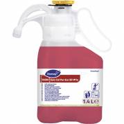 Sanitetsreng&Atilde;&cedil;ring, Diversey TASKI Sani Cid Pur-Eco SD W1e, 1,4 l, SD, sur/kalkh&Atilde;&brvbar;mmende, med farve og parfume *Denne vare tages ikke retur*