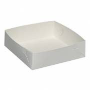 Kage&Atilde;&brvbar;ske, 15x15x4,5cm, hvid, karton, nr. 1, false&Atilde;&brvbar;skekarton