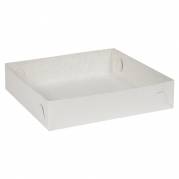 Kage&Atilde;&brvbar;ske, 22,5x22,5x5cm, hvid, karton, nr. 3, false&Atilde;&brvbar;skekarton