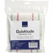 Gulvklud, ABENA, 43x50cm, hvid, med farvede striber