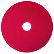 Gulvrondel, 3M Scotch-Brite, 16", &Atilde;&tilde;406mm, r&Atilde;&cedil;d, 85 mm, polyester/RPET, til daglig reng&Atilde;&cedil;ring