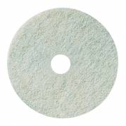 Gulvrondel, 3M Scotch-Brite, 17", &Atilde;&tilde;432mm, hvid, 85 mm, polyester/RPET, til let reng&Atilde;&cedil;ring