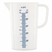 M&Atilde;&yen;lekande, 500 ml, klar, PP, lukket hank