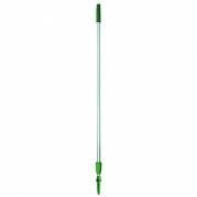 Teleskopskaft med gevind og klik, Unger OptiLoc, gr&Atilde;&cedil;n, aluminium/plast, 310-600 cm
