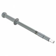 Teleskopskaft med klik, Vikan, gr&Atilde;&yen;, PP/aluminium, 58-139 cm