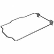 Tilbeh&Atilde;&cedil;rsholder, Vikan, 30x19,5cm, gr&Atilde;&yen;, metal, til 7 og 12 ltr. inventarspand *Denne vare tages ikke retur*