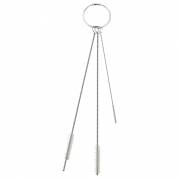 R&Atilde;&cedil;rrenses&Atilde;&brvbar;t, Vikan, 150mm, hvid, PE/rustfrit st&Atilde;&yen;l, bl&Atilde;&cedil;de b&Atilde;&cedil;rsteh&Atilde;&yen;r *Denne vare tages ikke retur*