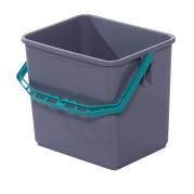 Inventarspand, Tina Trolleys, 24x19x22cm, 6 l, gr&Atilde;&yen;, PP, med gr&Atilde;&cedil;n hank *Denne vare tages ikke retur*