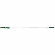 Teleskopskaft med gevind og klik, Unger OptiLoc, gr&Atilde;&cedil;n, aluminium/plast, 140-250 cm