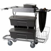 Reng&Atilde;&cedil;ringsvogn, Vikan Kompakt Plus, 1160x540x985mm, gr&Atilde;&yen;, metal/PVC, til fugtsystem, usamlet *Denne vare tages ikke retur*