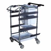 Reng&Atilde;&cedil;ringsvogn, Vileda Origo 500 H, 77x58x105cm, gr&Atilde;&yen;, pulverlakeret st&Atilde;&yen;l, til fugtsystem, med tilbeh&Atilde;&cedil;r, f&Atilde;&brvbar;rdigmonteret *Denne vare tages ikke retur*