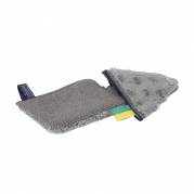 Skrubbemoppe, Vileda Swep Duo SafetyPlus, gr&aring;, mikrofiber, 35 cm, med lommer