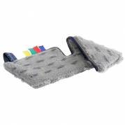 T&oslash;r- og fugtmoppe, Vileda Swep Duo MicroPlus, gr&aring;, mikrofiber, 35 cm, med lommer