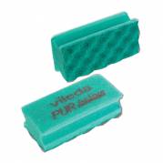 Skuresvamp, Vileda PurActive High, 15x7x6,5cm, gr&Atilde;&cedil;n, PU, fin skureeffekt, ridsefri
