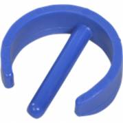 Clips, 10mm, &Atilde;&tilde;28mm, bl&Atilde;&yen;, plast, til 22 mm r&Atilde;&cedil;r, til r&Atilde;&cedil;rmontering *Denne vare tages ikke retur*