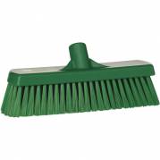 Fejekost, Vikan, gr&Atilde;&cedil;n, PP/polyester/rustfrit st&Atilde;&yen;l, 30 cm, medium b&Atilde;&cedil;rsteh&Atilde;&yen;r *Denne vare tages ikke retur*