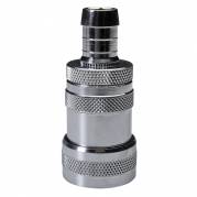 Ventilkobling, Nito, s&Atilde;&cedil;lv, med slangespids, forkromet messing, 140 g *Denne vare tages ikke retur*