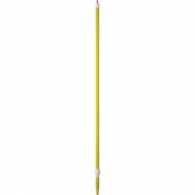 Skaft med vandgenneml&Atilde;&cedil;b, Vikan, gul, PP/aluminium, 160-278 cm, gevind, Q-kobling *Denne vare tages ikke retur*