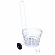 Vaskerivogn, 560x450x1060mm, 32 l, hvid, pulverlakeret st&Atilde;&yen;l/plast/gummi *Denne vare tages ikke retur*