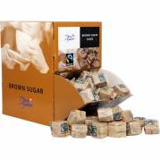 R&Atilde;&cedil;rsukker, Dansukker, hugget, 2 stk. pakke, displayboks