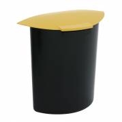 Indsats, 6 l, gul, med l&Atilde;&yen;g, til rund affaldsspand, kildesortering *Denne vare tages ikke retur*