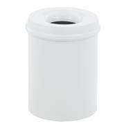 Brandh&Atilde;&brvbar;mmende affaldsspand, 15 l, hvid *Denne vare tages ikke retur*