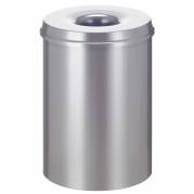 Brandh&Atilde;&brvbar;mmende affaldsspand, 30 l, s&Atilde;&cedil;lv *Denne vare tages ikke retur*