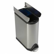 Pedalspand, Simplehuman, 40 l, st&Atilde;&yen;l mat, 2-rums *Denne vare tages ikke retur*