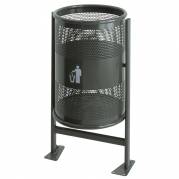 Udend&Atilde;&cedil;rs affaldsspand, 60 l, graphite *Denne vare tages ikke retur*