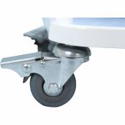 Hjul, S&Atilde;&brvbar;kko-Boy, gr&Atilde;&yen;, med bremse. Til ny model af S&Atilde;&brvbar;kko-Boy 40, 60 og 120 l *Denne vare tages ikke retur*