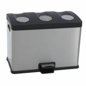 Pedalspand, EKO Rejoice, 36 l, st&Atilde;&yen;l, 3-rums *Denne vare tages ikke retur*