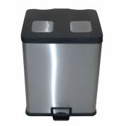 Pedalspand, EKO Rejoice, 60 l, st&Atilde;&yen;l, 2-rums *Denne vare tages ikke retur*