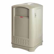 Udend&Atilde;&cedil;rs affaldsspand, Rubbermaid Landmark, 190 l, beige *Denne vare tages ikke retur*