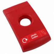 L&Atilde;&yen;g, Enviro, r&Atilde;&cedil;d, med rundt indkast, til flasker, til kildesortering *Denne vare tages ikke retur*