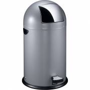 Pedalspand, EKO, gr&aring;, inderspand i metal, brandsikker, 33 l