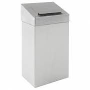 Hygiejne beholder, 18 l, hvid, forberedt til v&Atilde;&brvbar;gmontering inkl. materiale til montering, ildd&Atilde;&brvbar;mpende, til tungt affald *Denne vare tages ikke retur*