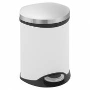 Pedalspand, EKO Shell-bin, 6 l, hvid *Denne vare tages ikke retur*