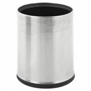 Papirkurv, 10 l, st&Atilde;&yen;l, med inderspand i metal, ildd&Atilde;&brvbar;mpende *Denne vare tages ikke retur*