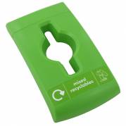 L&Atilde;&yen;g, Enviro, gr&Atilde;&cedil;n, med &Atilde;&yen;bent indkast, til alle typer affald, til kildesortering *Denne vare tages ikke retur*