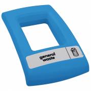 L&Atilde;&yen;g, Enviro, bl&Atilde;&yen;, med &Atilde;&yen;bent indkast, til alle typer affald, til kildesortering *Denne vare tages ikke retur*