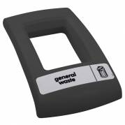 L&Atilde;&yen;g, Enviro, gr&Atilde;&yen;, med &Atilde;&yen;bent indkast, til alle typer affald, til kildesortering *Denne vare tages ikke retur*