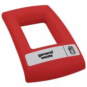 L&Atilde;&yen;g, Enviro, r&Atilde;&cedil;d, med &Atilde;&yen;bent indkast, til alle typer affald, til kildesortering *Denne vare tages ikke retur*