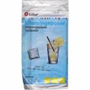 Isterningepose, Schur, 375 ml, lysebl&Atilde;&yen;, LDPE/virgin, 18x34cm