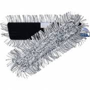 All-round Viscose moppe, gr&aring;, polyester/viskose, 40 cm, med hook'n'loop