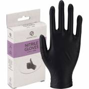 Engangshandske, Essentialz, M, sort, nitril, pudderfri